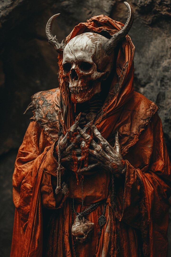 macabre skeleton midjourney image
