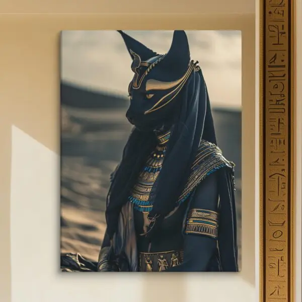 egpytian goddess bastet canvas