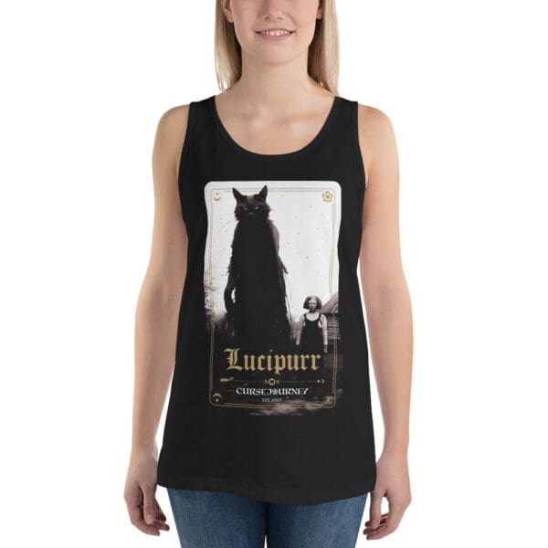 lucipurr tank top. women's alternative apparel